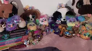 Fabulous Furby going through a whole bunch of Stuffies
