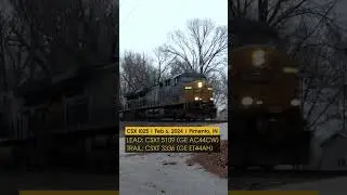 Lasers on an ATAC car! CSX I025 has an Autonomous Track Assessment Car on Feb 6, 2024 in Pimento, IN