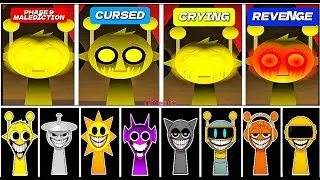 Sprunki Phase 9 Malediction Vs Cursed Vs Crying Vs Revenge #013