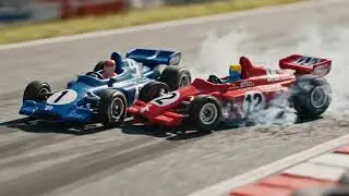 Vintage Racing Legends: 1950s Formula Cars Battle on Circuit | Ultra Realistic Diorama