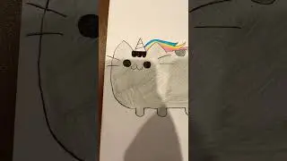 Pusheen drawing unicorn edition 🌺