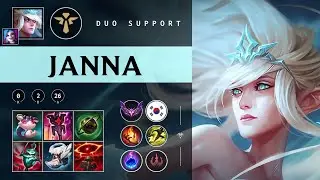 Janna Support vs Lulu - KR Master Patch 25.24