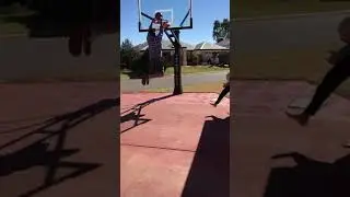 Mega slam hoop vs 117kg 290lb 290 pound monster dunk