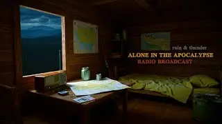Radio Broadcast from a Rainy Cabin | After the Outbreak 🌧️📻 (Apocalypse Ambience)