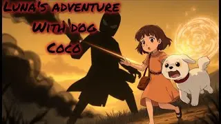 Luna's Adventure with Dog Coco ||Ghibli Adventure !!!#anime #ghibli