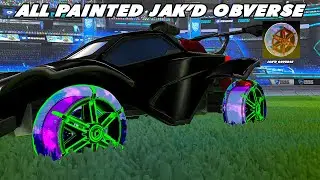 All Painted Jak'd Obverse Wheels - Rocket League Showcase