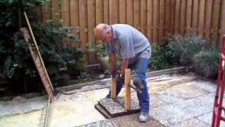 Tegels leggen met zelfbouw  tegellegger.