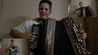 Trompetenecho B Es As Des mit Trompete