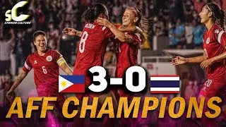 AFF Women's Championship FINAL : Philippines 3-0 Thailand Full Highlights