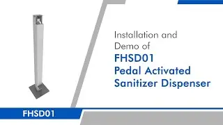 Euronics Pedal Activated Sanitizer Dispenser - FHSD01 - Installation & Demo