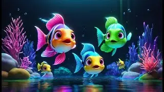 Counting Fish in the Stream | Nursery Rhyme Song for Kids