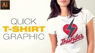 Illustrator Tutorial:How to create simple Tshirt Graphic design.