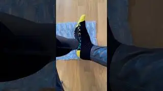 Black Girl socks on feet crushing Air cushion