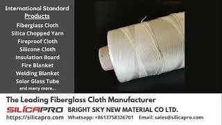 Fireproof Fabrics Manufacturer, High Silica Fiberglass Cloth, Heat resistance Yarn Sewing Thread