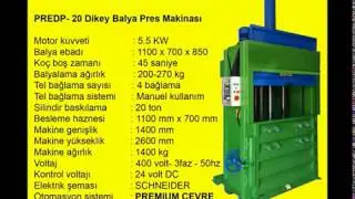 Вертикальный пресс-подборщик пресс-подборщиков - PREDP-20 - WWW.premiumcevre.com