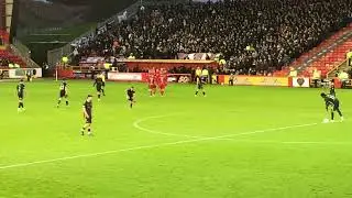 Topi Keskinen goal. Aberdeen v Hearts. SPFL Premiership 23/11/25