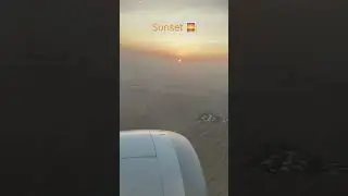 Sunset view from 20k ft Height 🌅 #flight #sunset #flight #airport