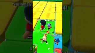 How to make way in tile fall in Stumble Guys.