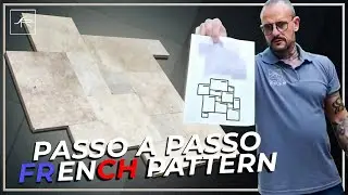 instala&ccedil;&atilde;o do TRAVERTINO FRENCH PATTERN