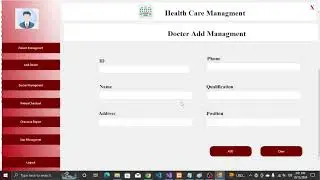 Healthcare Management System Project in C# with MySQL - Full Tutorial Sorce code