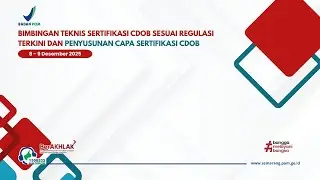 Bimbingan Teknis Sertifikasi CDOB sesuai Regulasi Terkini & Penyusunan CAPA Sertifikasi CDOB
