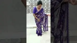 Сари с принтом Жоржетта @Meesho #shorts #shortvideo #fancy #georgette #print #saree #viral #fypシ