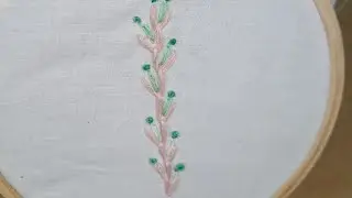 Easy hand embroidery design ##youtubevideo #embroidery #trendingvideo #tutorial #viralvideo #craft
