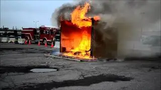 U Crest FD Room & Contents Fire Demonstration