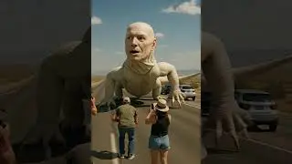 Giant Human-Faced Lizard Spotted on Highway?! 😱