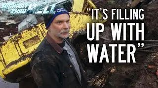 Expected High Tide Threatens Al Quiring's Excavator Recovery | Highway Thru Hell