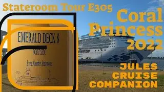 E305 Stateroom Tour Coral Princess @julescruisecompanion