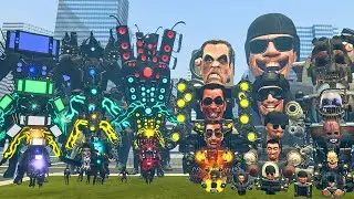 SKIBIDI TOILET ALL BOSSES vs TITAN CAMERAMAN, TV MAN & SPEAKERMAN | GARRY’S MOD