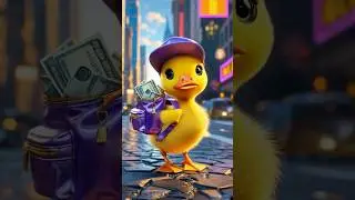 Ducks carrying money #duck #cuteanimals #cuteducks