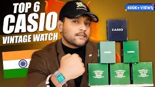 Top 6 Best Casio Vintage Watch For Men 🔥 Best Watch Haul For College 2024 | ONE CHANCE