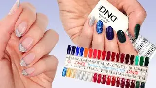 Metallic Outlined French Tip Nails + DND Winter Collection