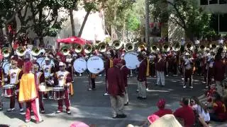 USC vs syracuse 9 17 11; pregame at Heritage Hall; Beatles medley, Tusk, Fight song, SoCal spell out, Conquest