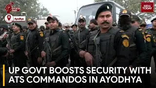 ATS Commandos Bolster Security In Ayodhya Ahead Of Ram Mandir Consecration Ceremony
