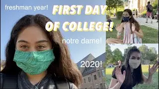 first day of college 2020 (first year at notre dame!)