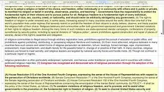 INTERNATIONAL RELIGIOUS FREEDOM ACT of 1998-HR2431