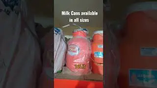 Milk Cans available in all sizes#jaihind #hardwareshop#milkcan#samrudhi#paras#savecow#sabmilegayaha