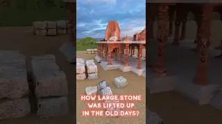 Stones Transport Techniques in Old  Temple Construction