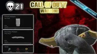 21 KILL KNIFE ONLY VICTORY IN WARZONE!