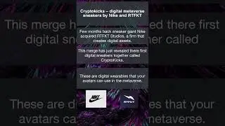 Cryptokicks &ndash; digital metaverse sneakers by Nike and RTFKT