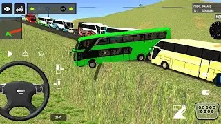 Bus Simulator Indonesia 😱 Dangerous Mountain Road | Bus Almost Fell Off Cliff!