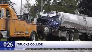 Milk and manure tankers crash at Kewaunee County intersection