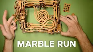 Marble Run - mechanical wooden model assembly manual step by step