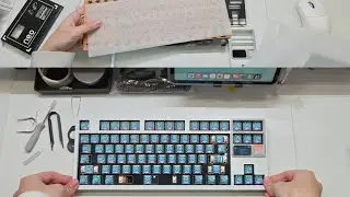Turquoise Salt Lake|QK80Mk2 Flash White|Unboxing,Assembly,Typing,and Demonstration
