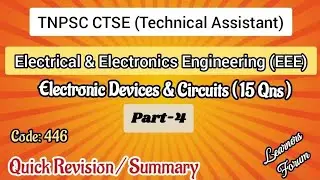 Electronic Devices & Circuits &ndash; Part 4 | TNPSC Technical Assistant (EEE) | Diploma Level