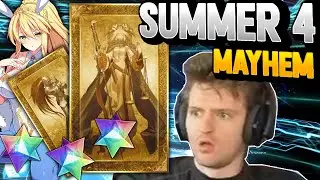 FGO Ruler Artoria Summer 4 Rolls - INSANE LUCK?
