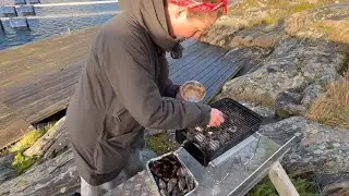 Musslor p&aring; grillen? Karolina Martinsson visar hur man g&ouml;r r&ouml;kta musslor och r&ouml;kt t&aring;ng!